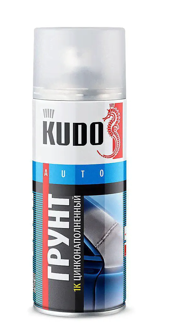 Грунт 1K цинконаполненный серый 520 мл KUDO KU-2301; 11597415-0