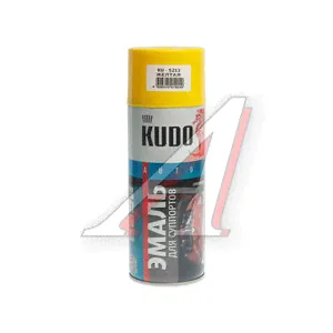 Краска для суппортов желтая аэрозоль 520мл KUDO