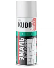 Краска аэрозоль белая матовая 520мл KU-1101 KUDO