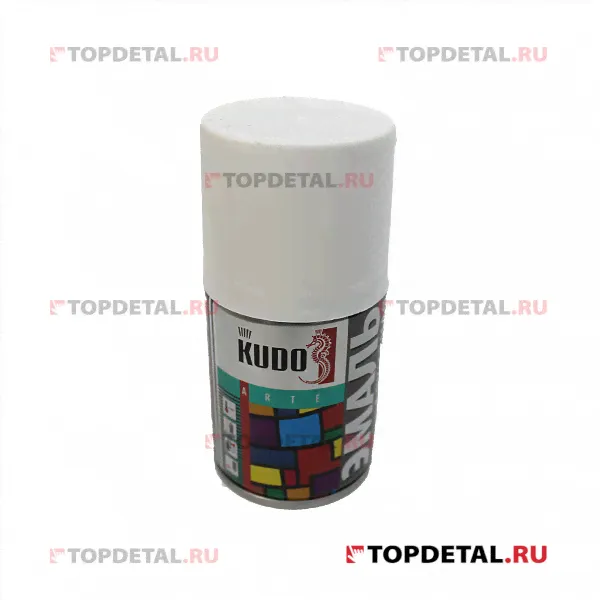 Эмаль универсальная белая матовая RAL-9003 KUDO 140 мл