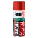 Эмаль аэрозольная глянцевая красная "KUDO", 520мл